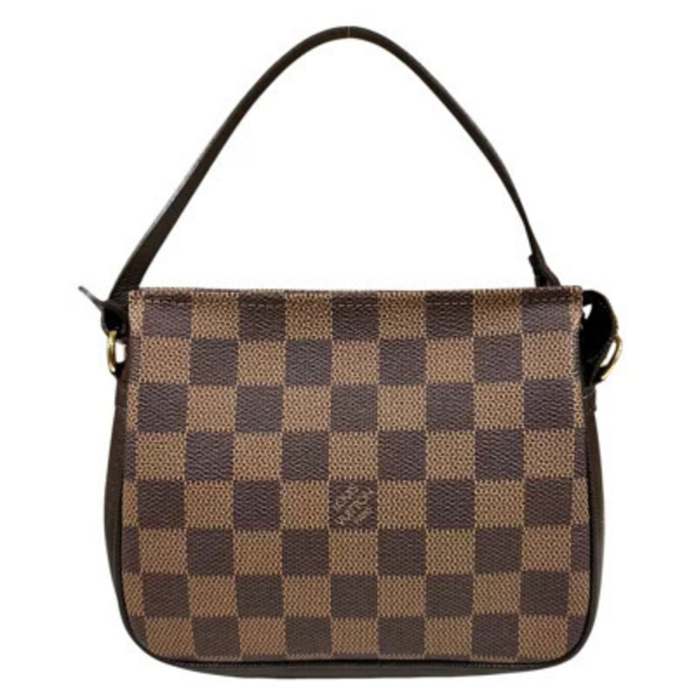 Louis Vuitton Trousse Makeup Damier Handbag Canvas Brown